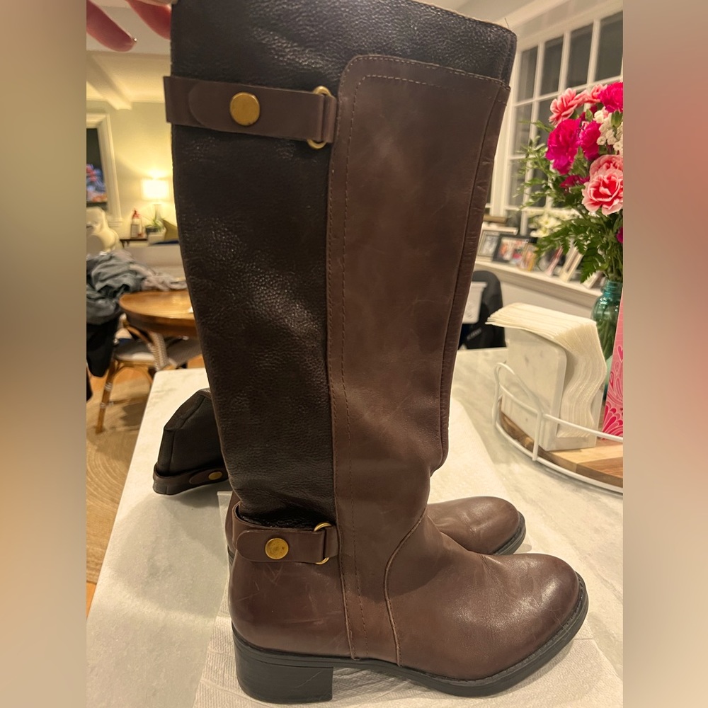 Franco sarto tall two tone size 8 boots.